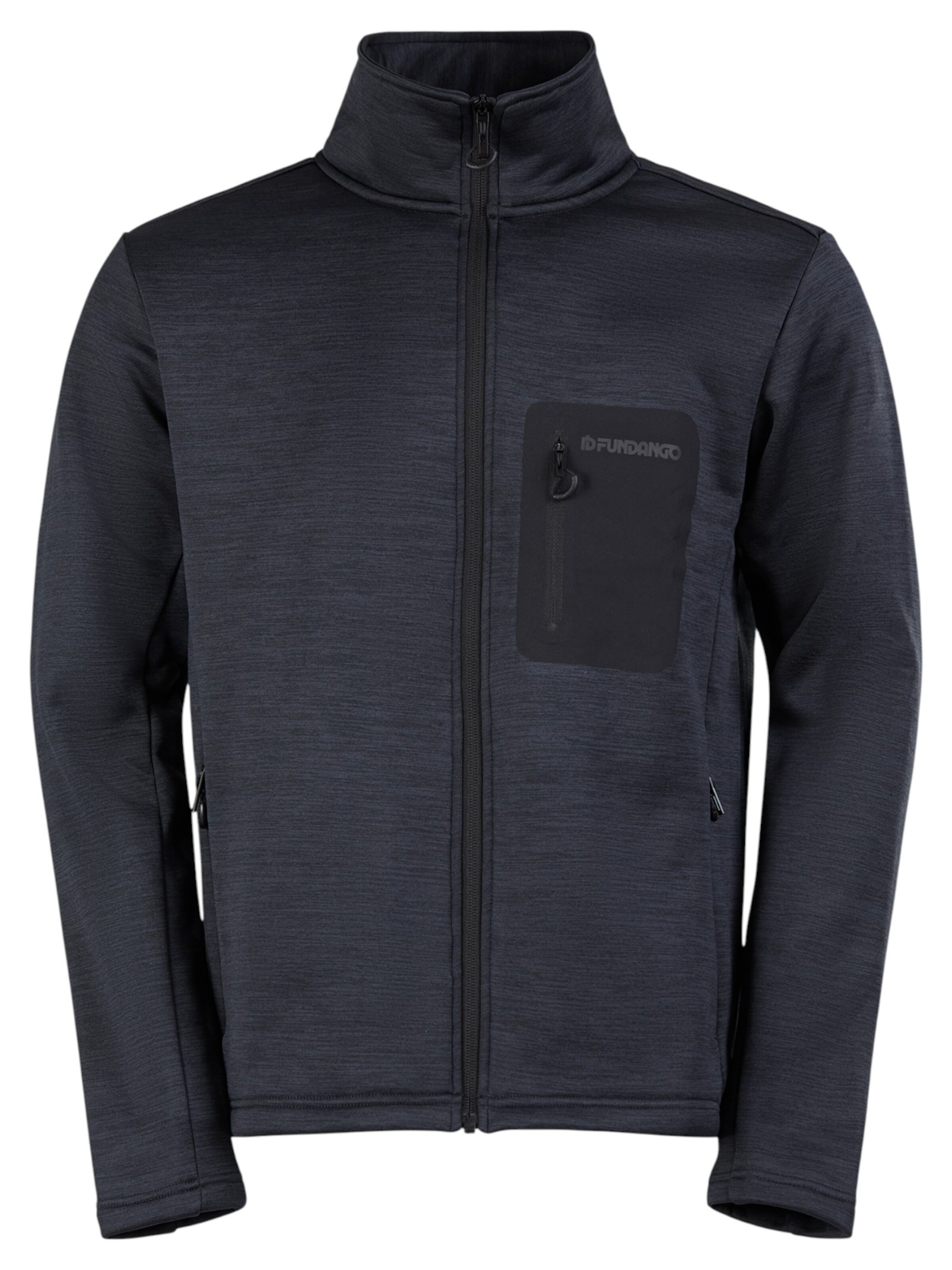 Veste en polaire 'Revolution Fullzip Fleece' Fundango en gris : devant
