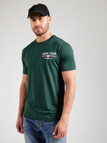 GANT - Camisa em verde: frente
