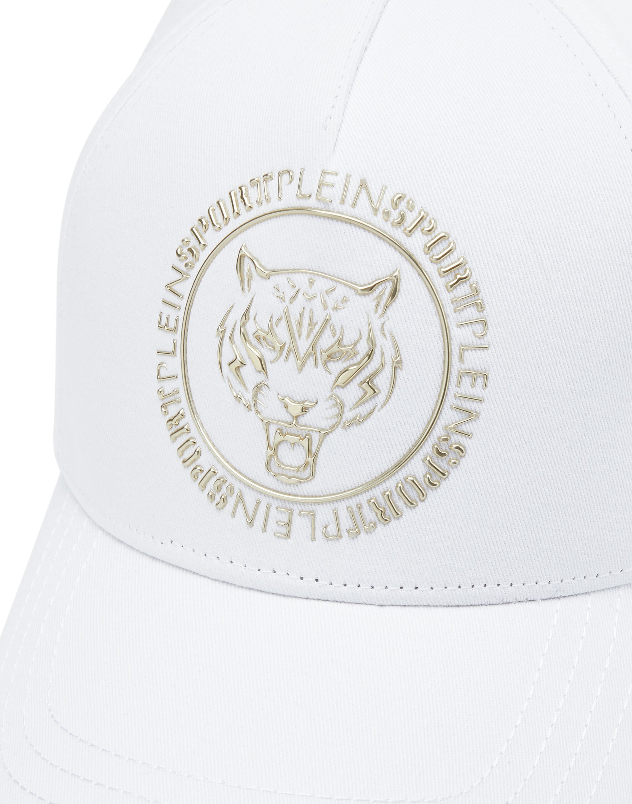 Plein Sport - Gorra 'Tiger' en blanco