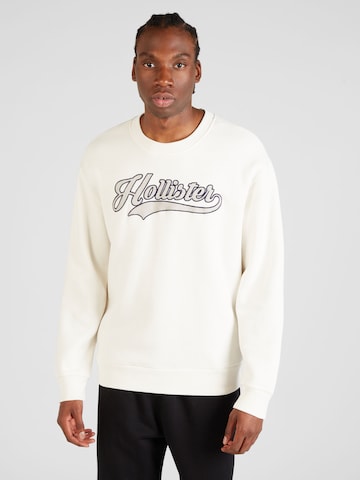 Sweat-shirt HOLLISTER en beige : devant