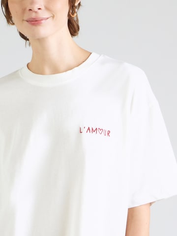 Hunkemöller Nachthemd 'Amour' in Wit