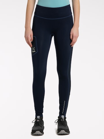 Haglöfs Skinny Workout Pants 'L.I.M Winter' in Blue: front