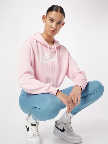 Nike SportswearSweater majica - roza boja: prednji dio