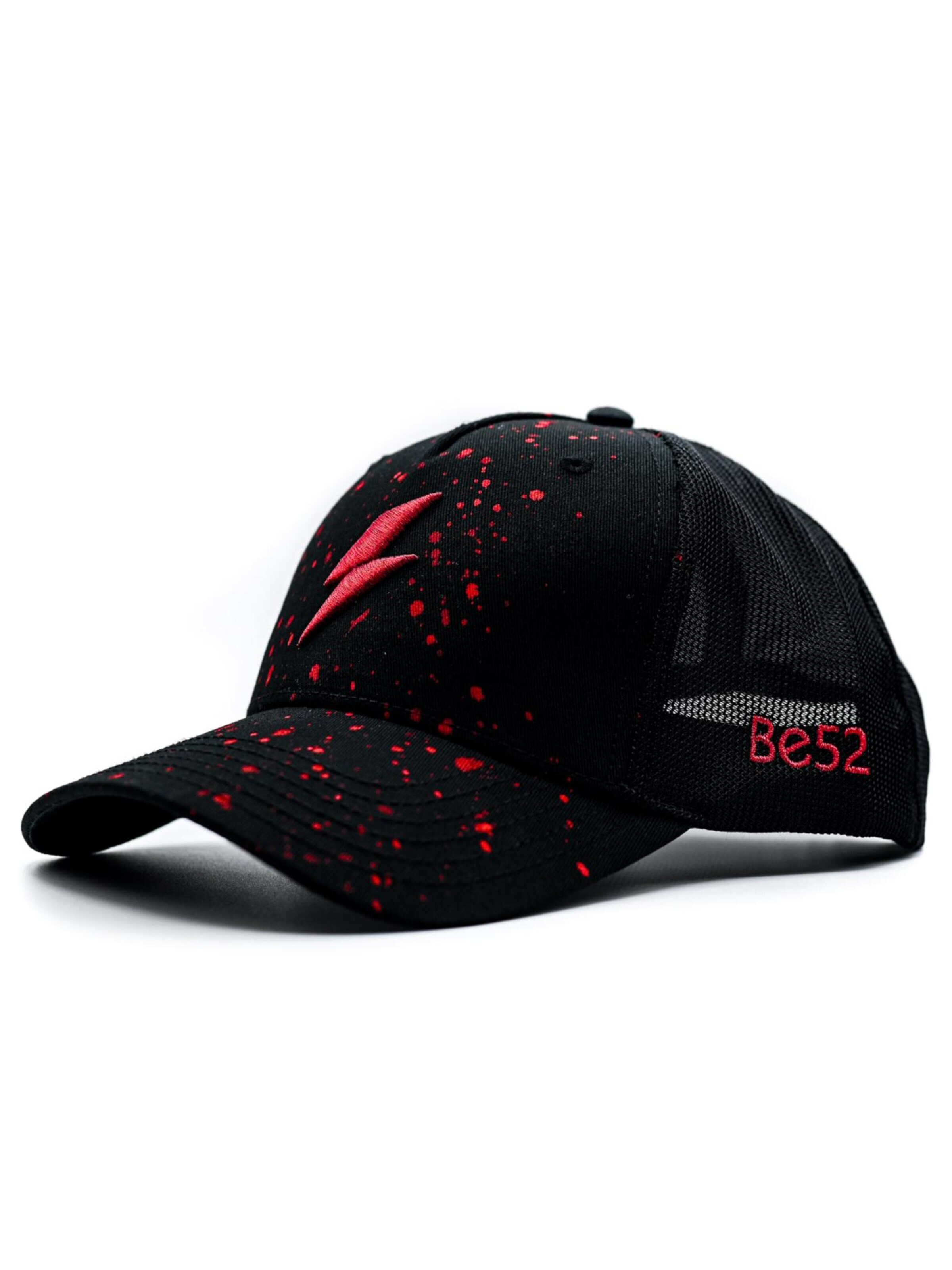 Be52 Cap 'Bolt splash premium' in Red