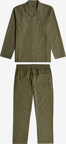 Pyjama long 'Tee and Pant Pyjamas Set' G-STAR en vert : devant