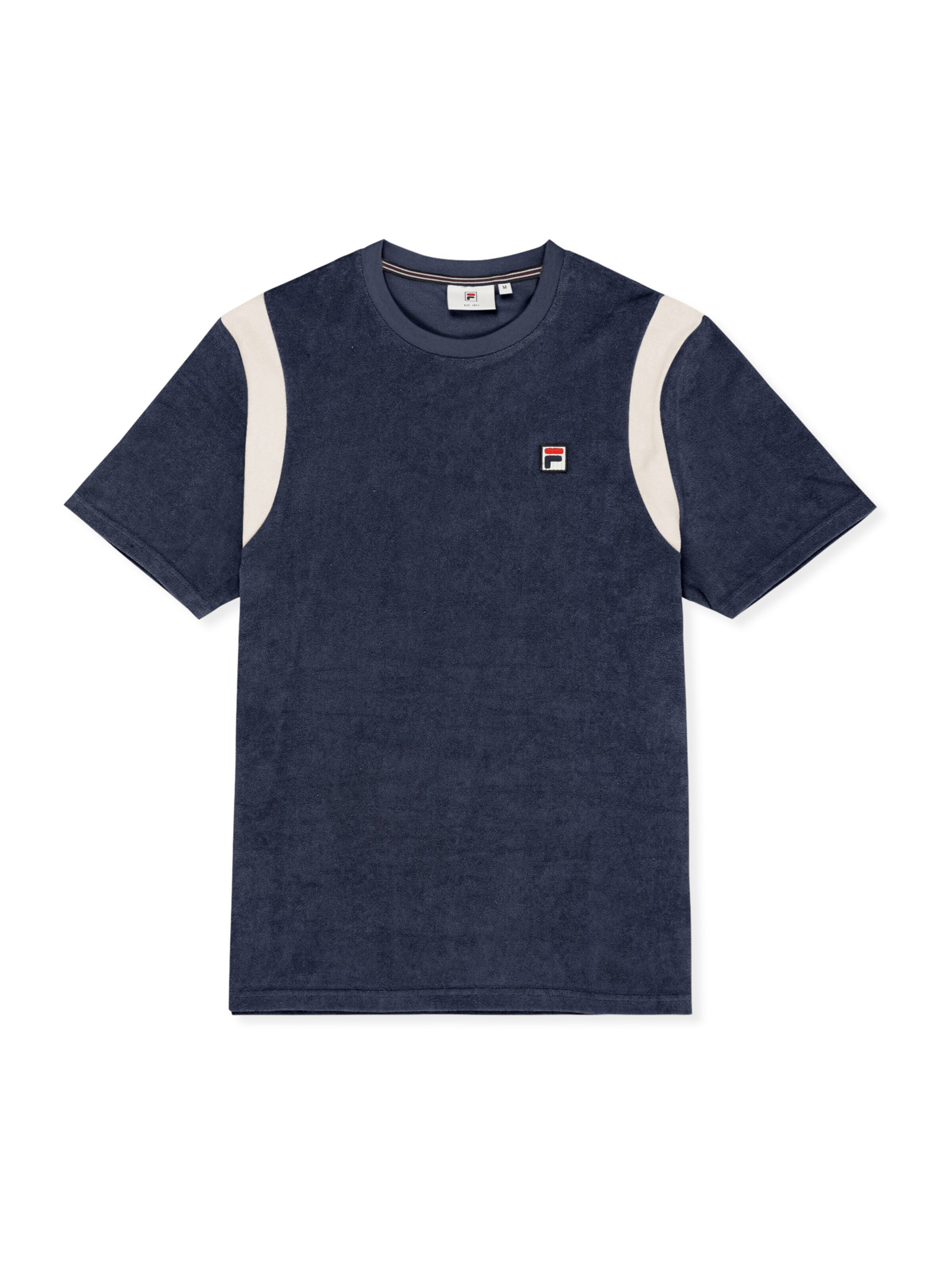 FILA - Camiseta 'EMPOLI regular blocked towelling t-shirt' en azul