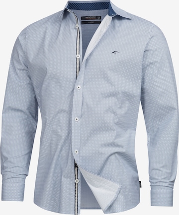 INDICODE Regular fit Business Shirt in Blue: front