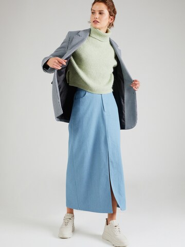 PIECES - Falda 'ASTA' en azul