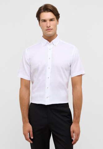 ETERNA Slim fit Business shirt in White: front