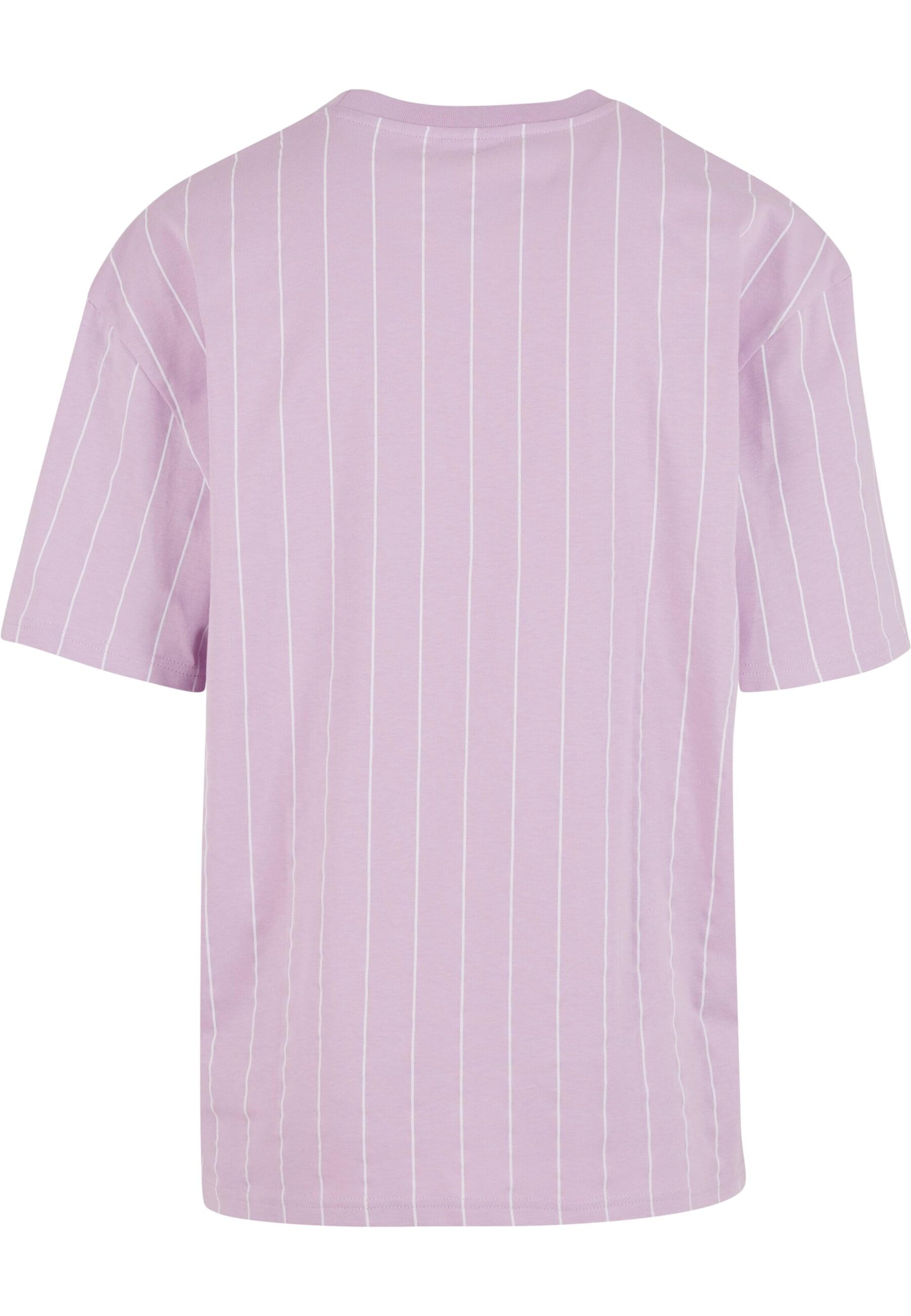 Karl Kani Small Signature Essential Pinstripe Tee ' ' in Lila