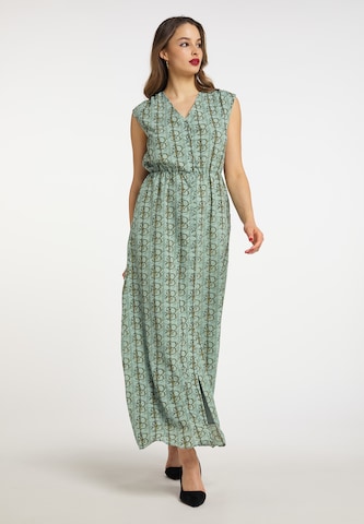 Robe faina en vert : devant