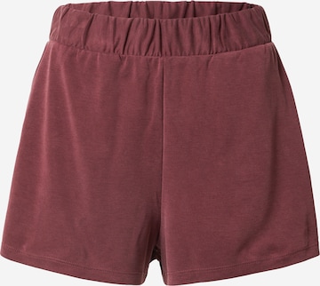 Monki Regular Pants in Red: front
