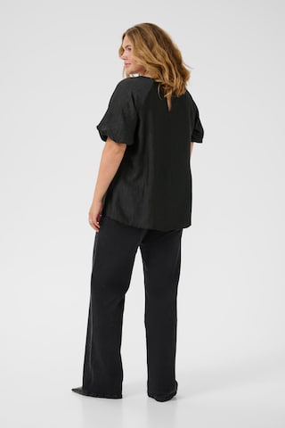 Chemisier 'Girla' KAFFE CURVE en noir