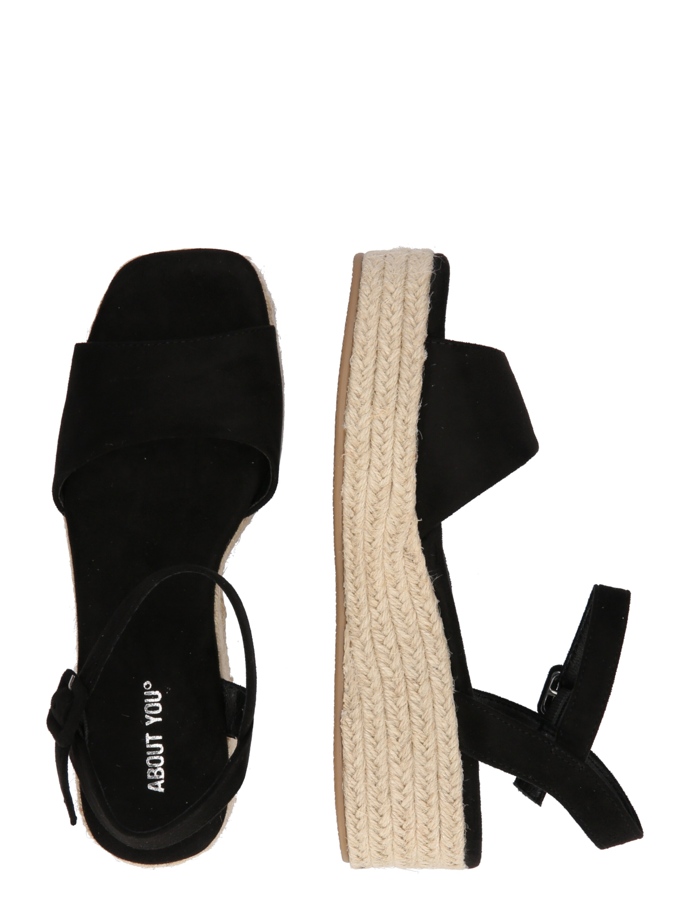 Sandalo 'Valentina' di ABOUT YOU in nero