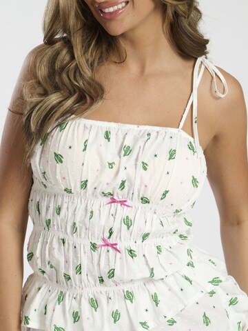 Loungeable Pyjama in Weiß