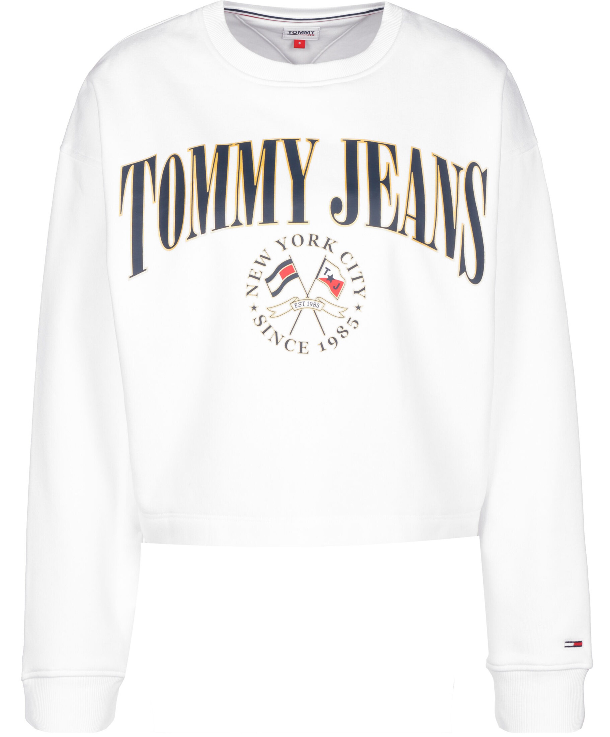 Tommy Jeans Mikina - Biela: predná strana