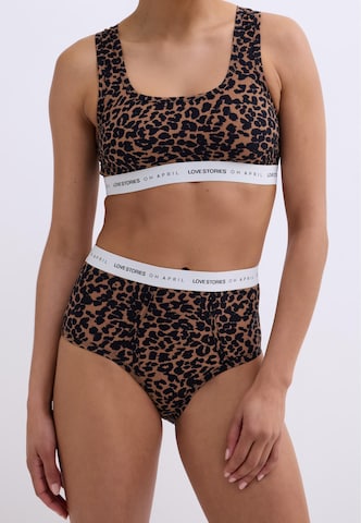 OH APRIL Bralette Bra 'Rika' in Brown: front
