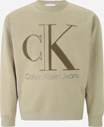 Calvin Klein Jeans Plus Sweatshirt in Beige: voorkant