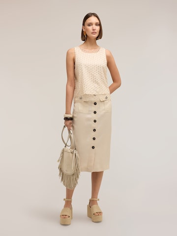 Haut MOTIVI en beige