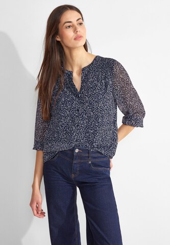 STREET ONE Blouse in Blue: front