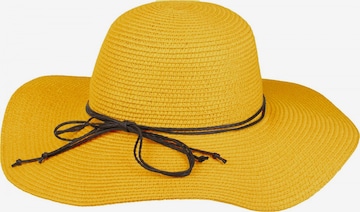 styleBREAKER Hat 'Floppy Sonnenhut mit schmalem Zierband und Schleife' in Yellow: front