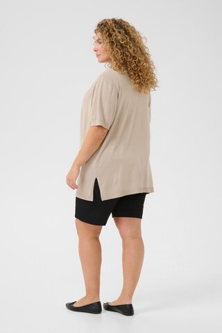 KAFFE CURVE Cardigan 'KCFarsia' i beige