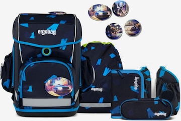 ergobag Backpack 'Cubo Light Schulranzen Set' in Blue: front