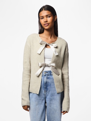 PIECES Cardigan 'PCRILLY' i beige: forside