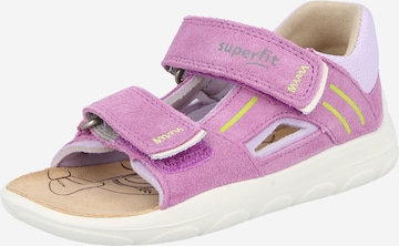 Sandale 'NINO' de la SUPERFIT pe mov: față