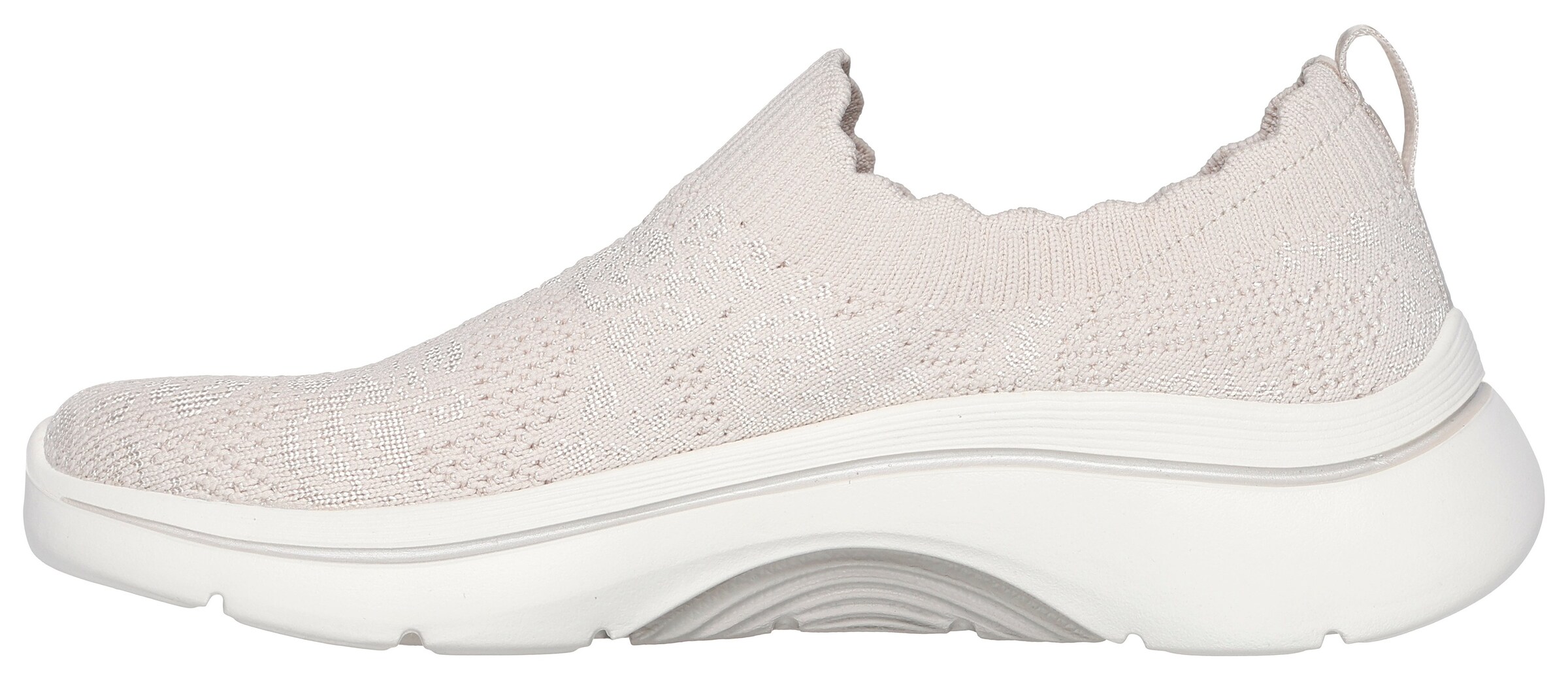 SKECHERS Slip-Ons in White: front