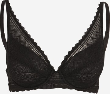 ESPRIT Triangle Bra in Black: front