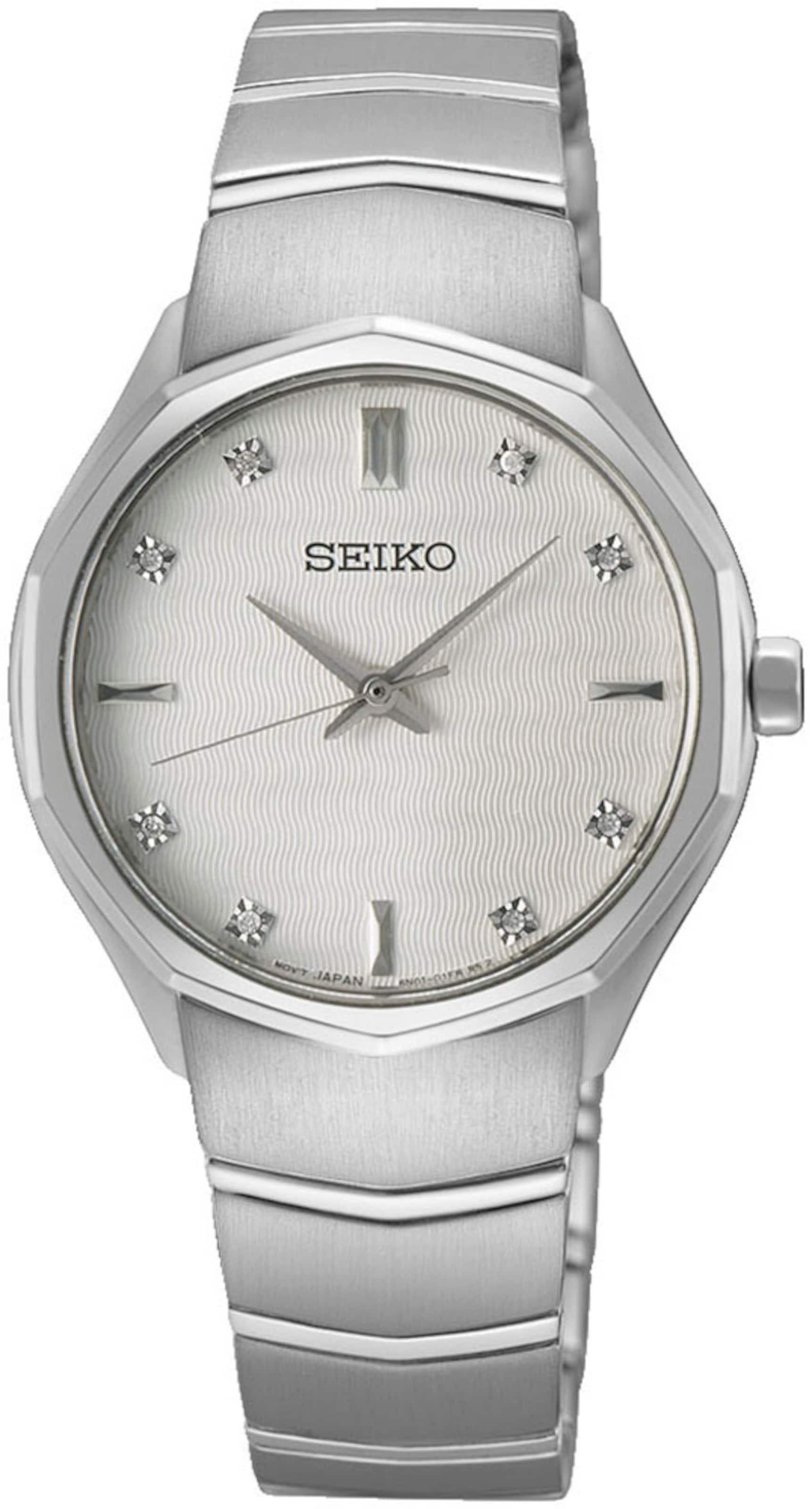 SEIKO Uhr in Silber: Vorderseite