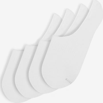 Von Jungfeld Feinstrümpfe 'Essentials' in Weiß: Vorderseite