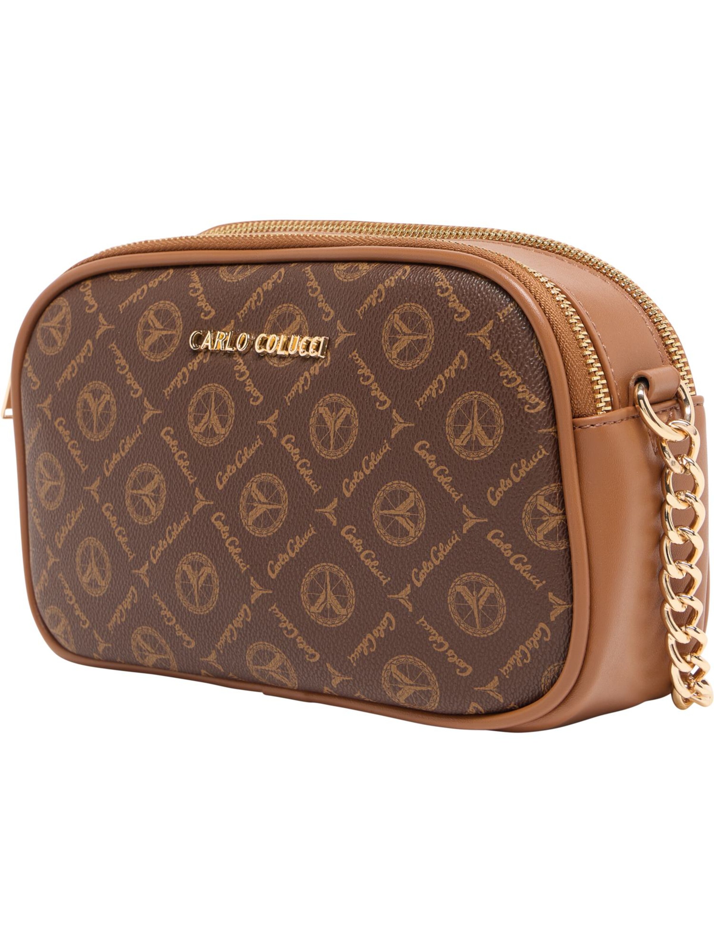 Carlo Colucci Crossbody Bag 'Enrici' in Brown