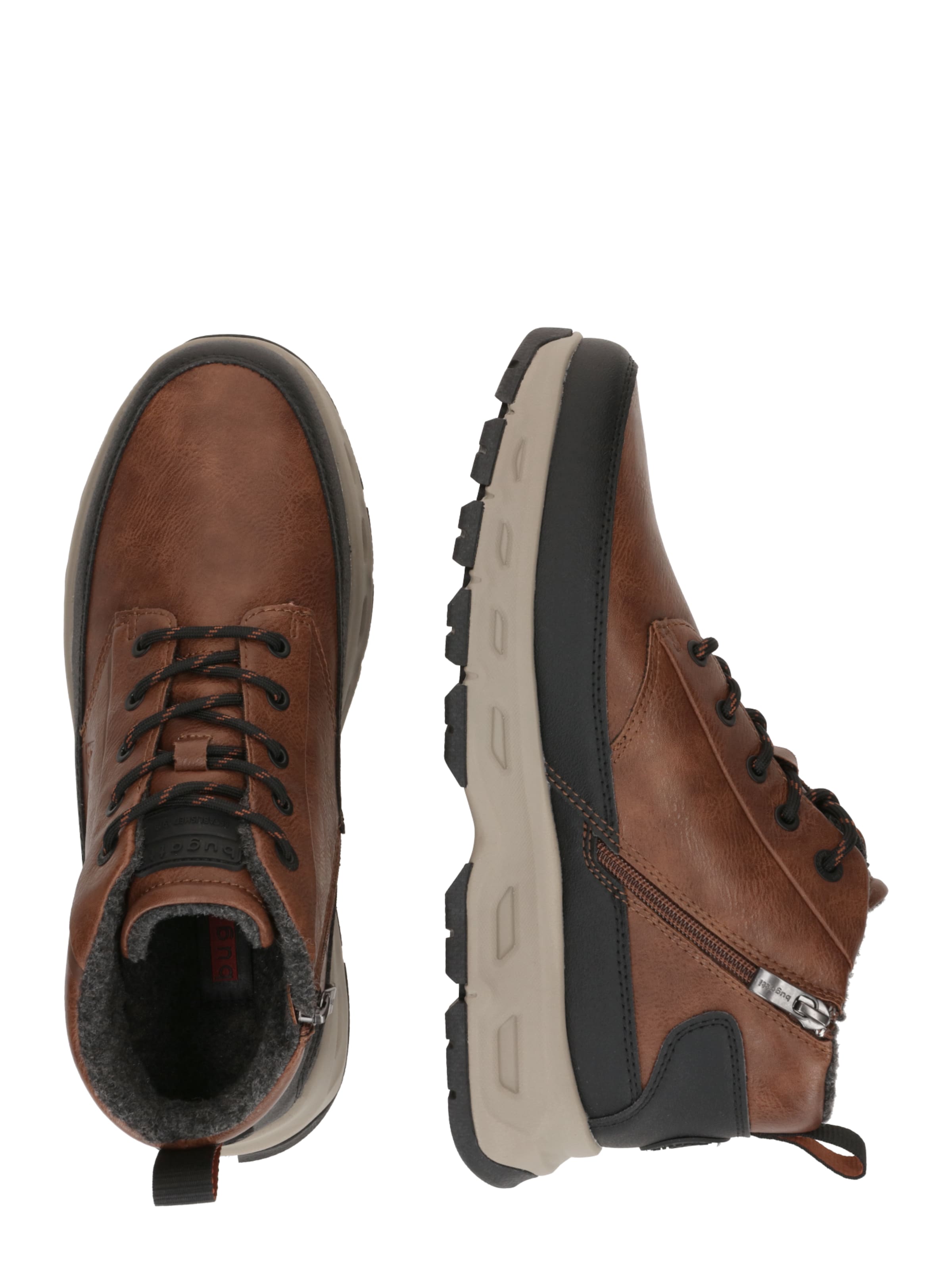 bugatti Ботинки на шнуровке в Коричневый