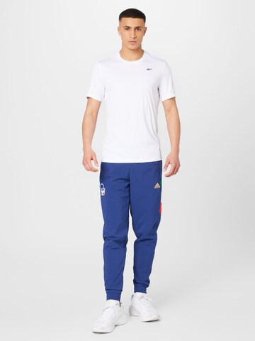 ADIDAS SPORTSWEAR - Tapered Calças de desporto 'Italy' em azul