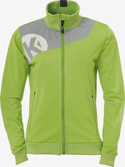 KEMPA Sportovní mikina ve velikosti M - šedý melír / kiwi / bílá, Produkt