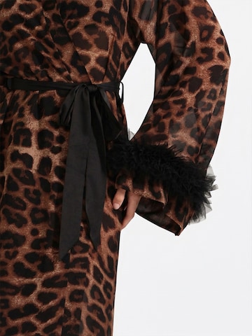 Vivi Idee Dressing Gown 'leopard' in Brown