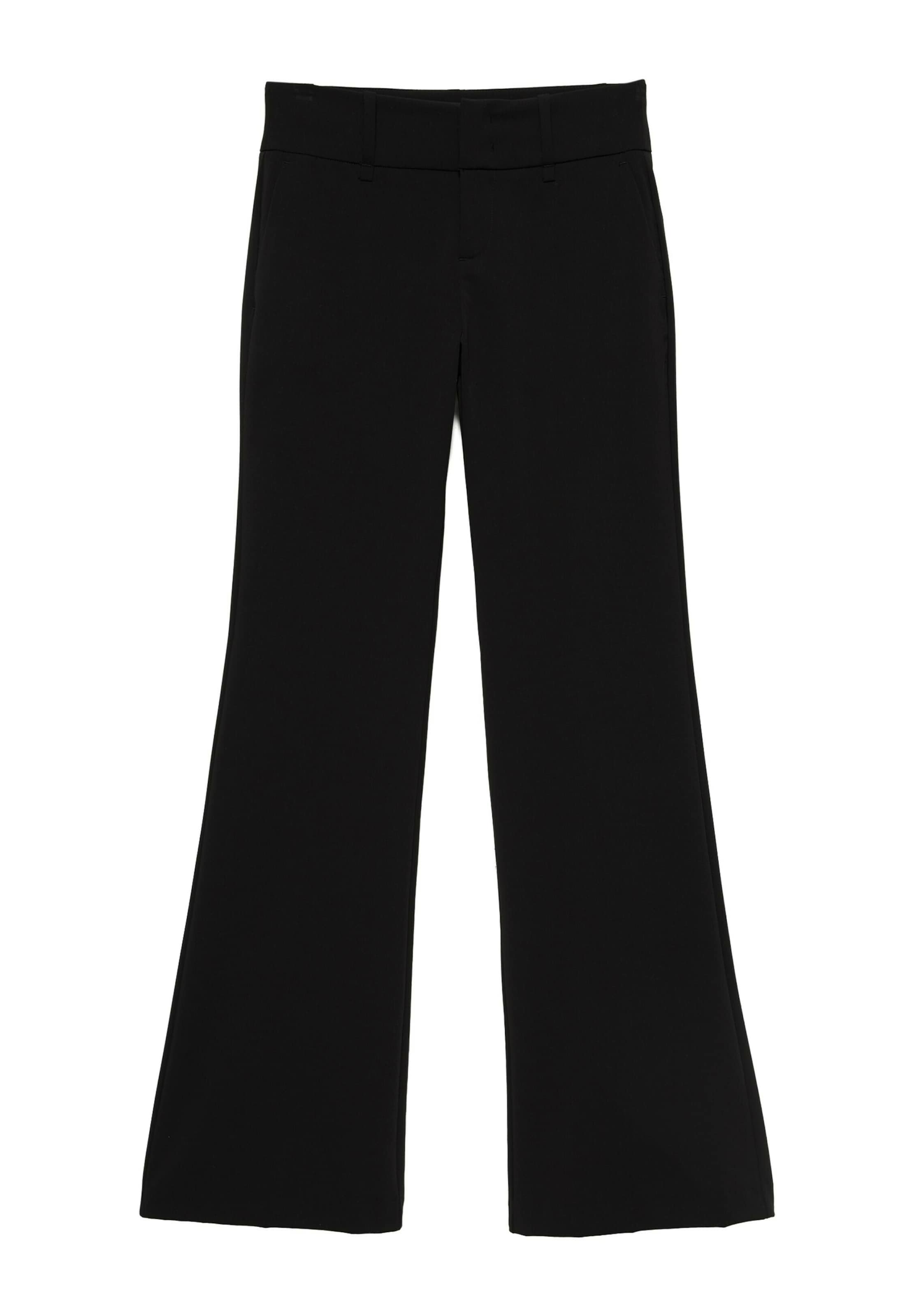 Flared Pantaloni di Pull&Bear in nero: frontale