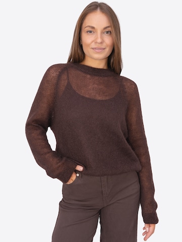 Pull-over 'CHELSEA' Seasons of April en marron : devant