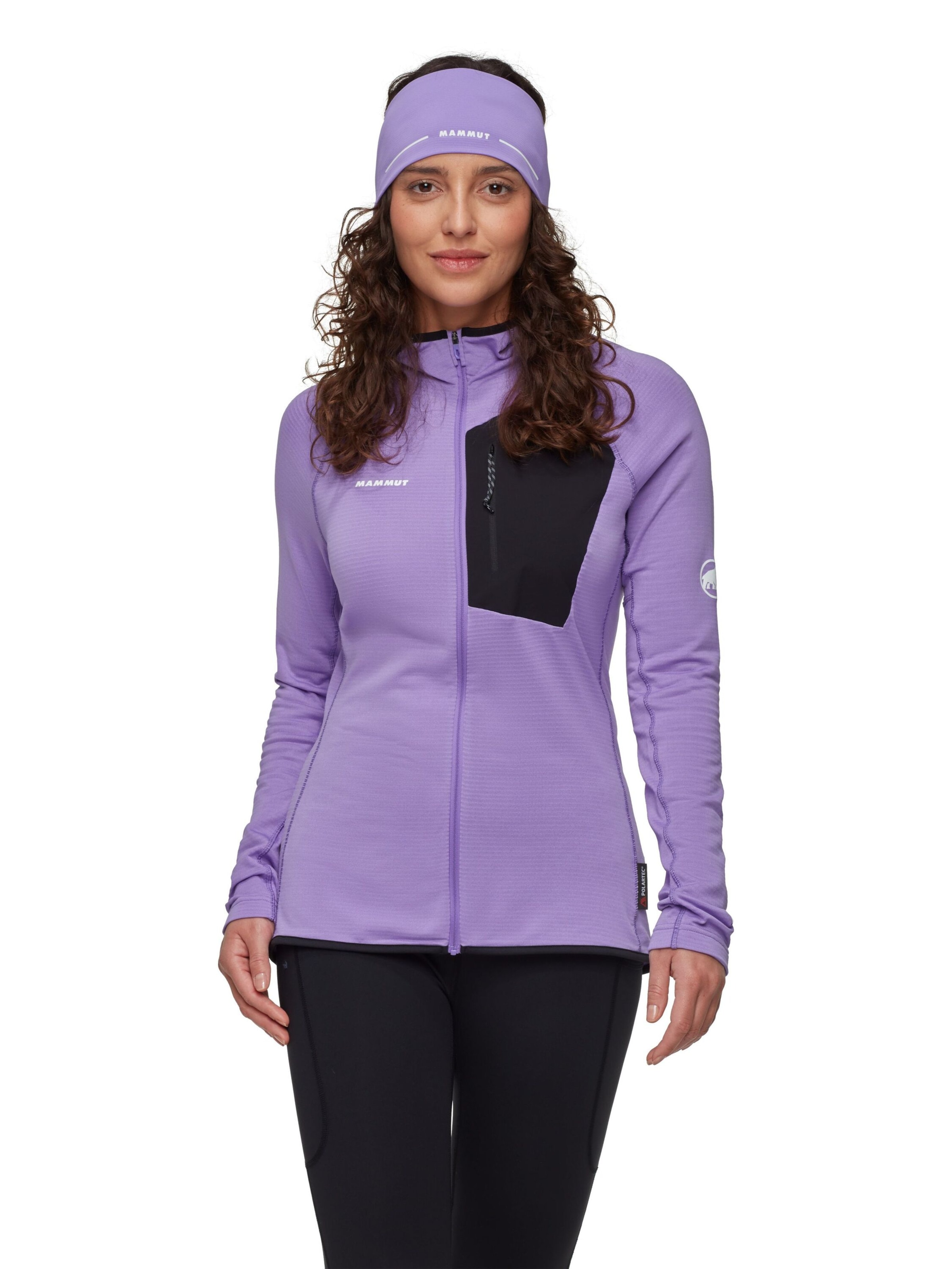 MAMMUT Athletic Fleece Jacket in Purple: front