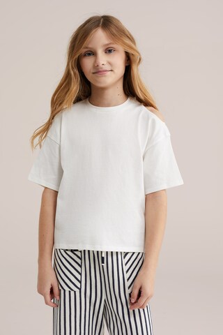WE Fashion Футболка в Белый: спереди