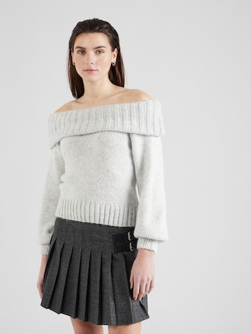 Pull-over Gina Tricot en gris : devant