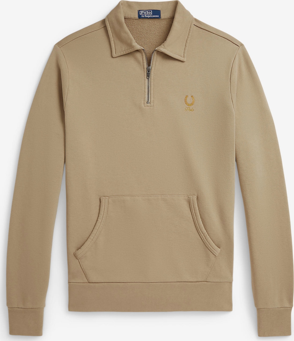 Bluză de molton de la Polo Ralph Lauren pe verde: față