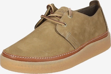 Chaussure à lacets CLARKS en beige : devant