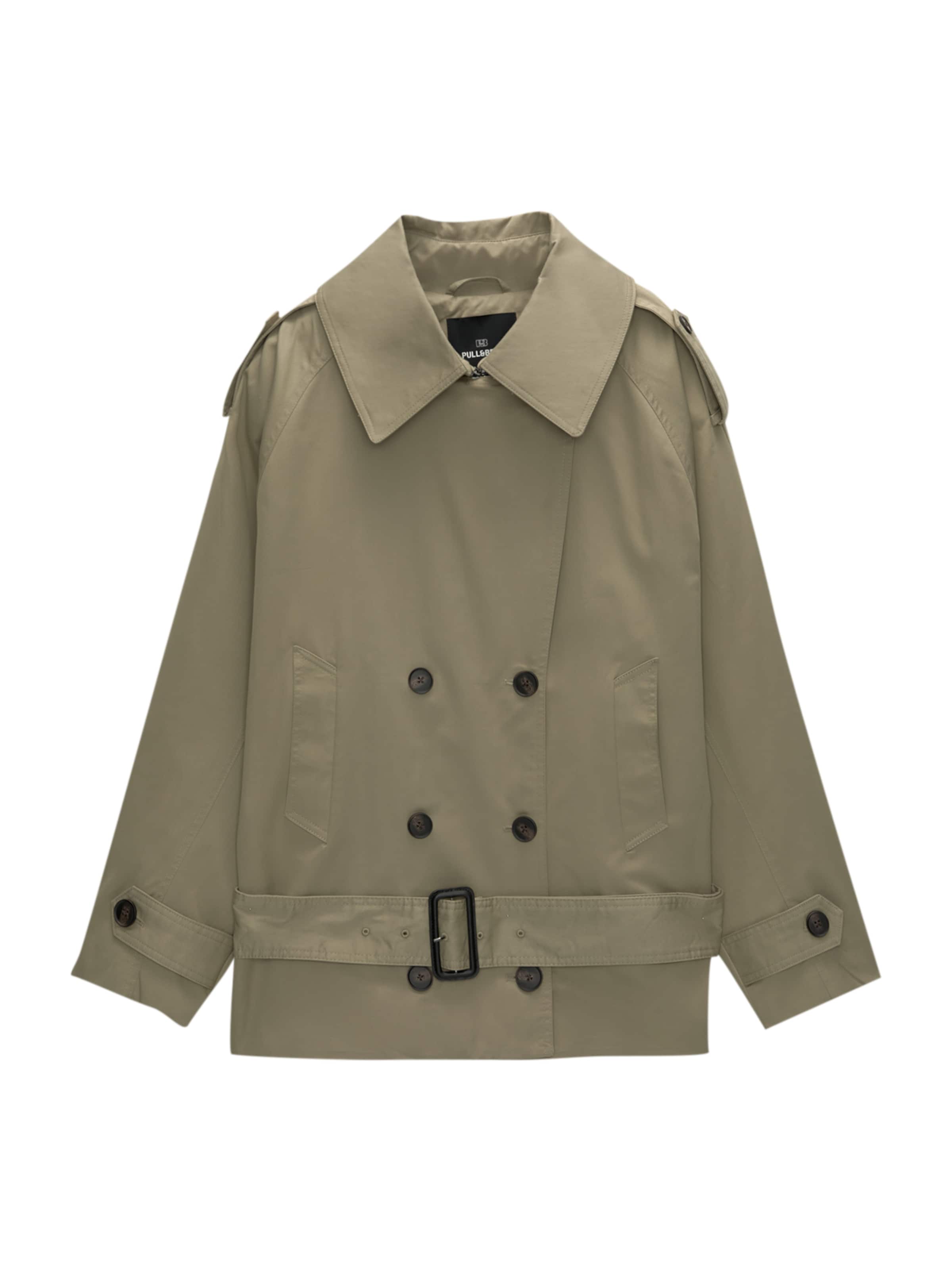Cappotto di mezza stagione di Pull&Bear in verde: frontale