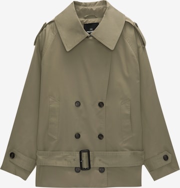 Pull&BearPrijelazni kaput - zelena boja: prednji dio