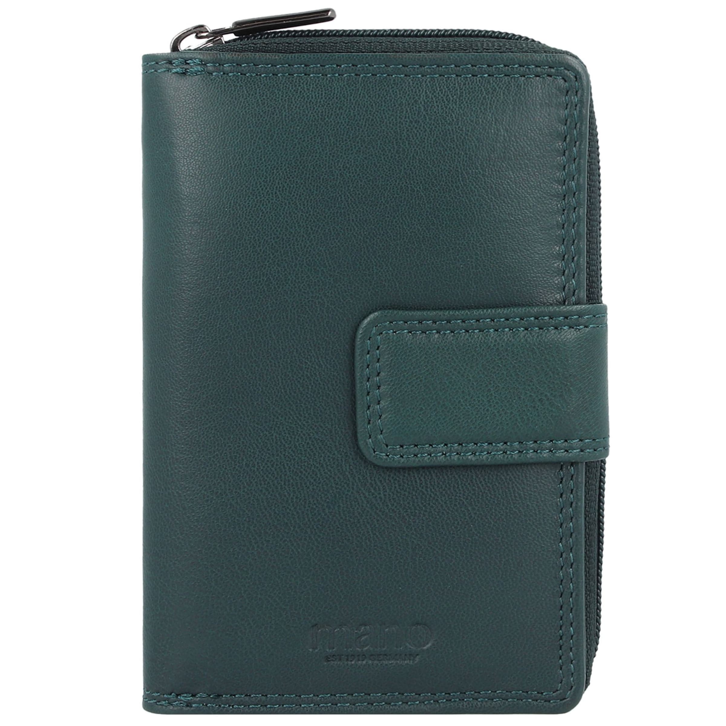 mano Portemonnee 'Donna Giulia' in Groen: voorkant