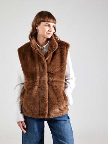 VERO MODA Жилетка в Коричневый: спереди