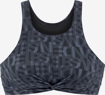 Elbsand Bikinitop in Schwarz: Vorderseite